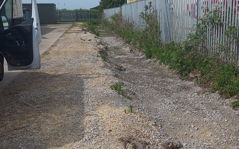 Following removal of contaminants and impacted materials, CTSL Spill Specialists' in-house team reinstated the ditch with clean materials to restore this part of the policyholder's site to safe operation.