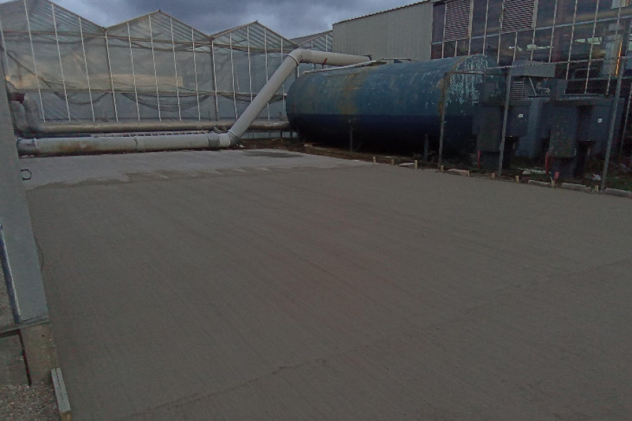 Reinstatement of impacted area with concrete pad