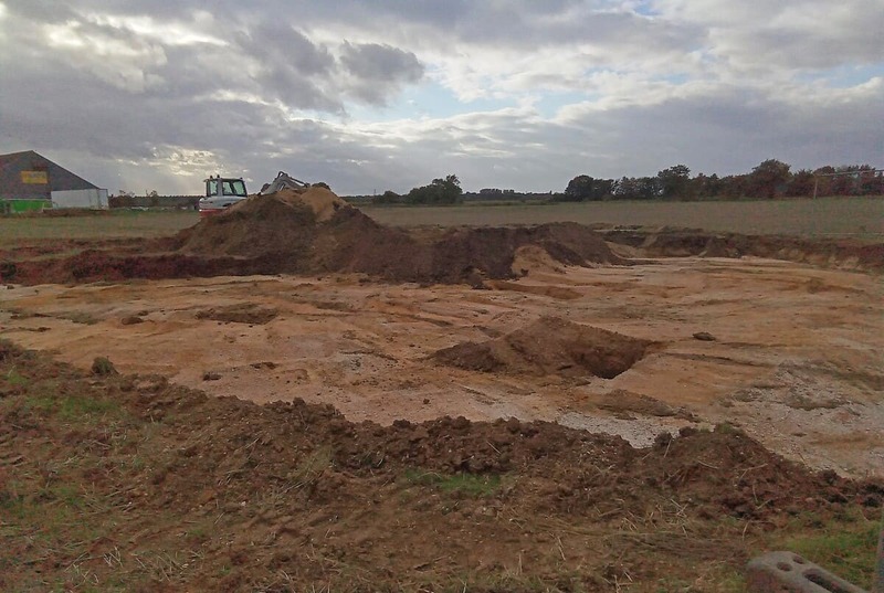 Mid-way through our fuel spill clean up, remediation & restoration project for this agricultural policyholder in North Yorkshire, England