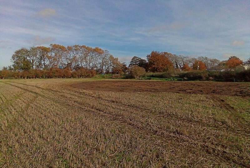 Completed restoration of the farm field in Yorkshire, showing the excavated and remediated area now operational once again following replacement of contaminated materials with clean soils